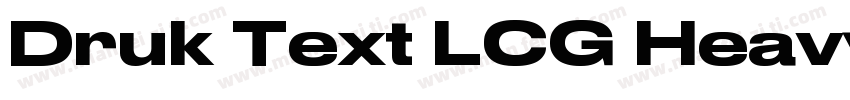 Druk Text LCG Heavy Italic字体转换